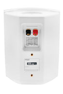 Coppia di diffusori da interno e/o esterno impermeabili Earthquake "AWS-502W", diametro woofer 5" 125W (bianco, griglia frontale in alluminio e supporto per installazione incluso)