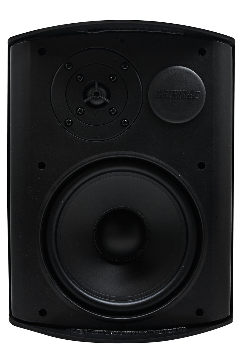 Diffusore da interno e/o esterno impermeabile Earthquake "AWS-802B", diametro woofer 8" 200W (nero, griglia frontale in alluminio e supporto per installazione incluso)