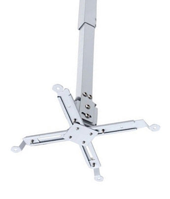 Supporto a soffitto per videoproiettore "Slim", universale, regolabile da 42/65cm (bianco)