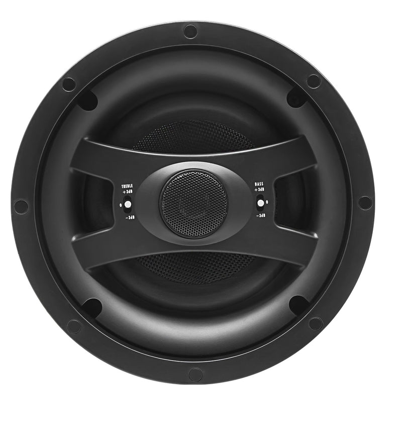 Coppia di diffusori da incasso a parete e/o soffitto con regolazione degli alti e dei bassi +/- 3db Earthquake "ECS-6.5", diametro woofer 6.5" 300W (griglia frontale magnetica inclusa)