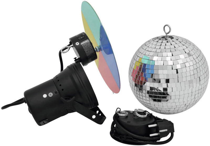 Eurolite Set per specchietti 20cm incl. motore &amp; catena &amp; PAR Spot