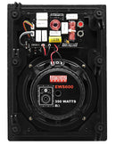 Coppia di diffusori da incasso a parete e/o soffitto rettangolari con regolazione degli alti e dei bassi +/- 3db Earthquake "EWS-600", diametro woofer 6.5" 300W (griglia frontale inclusa)