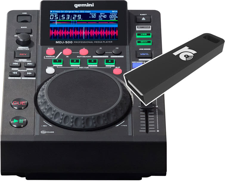 Gemini MDJ-500 - + RC DJ USB Stick