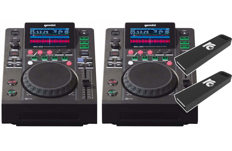 Gemini MDJ-600 - Bundle + 2x DJ USB Stick