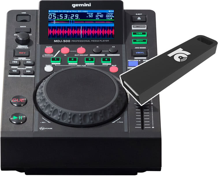 Gemini MDJ-600 - + RC DJ USB Stick