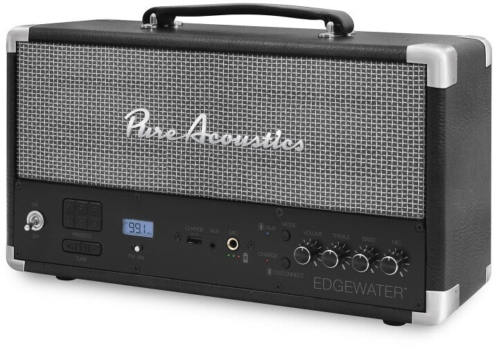 Diffusore stereo portatile wireless Pure Acoustics Edgewater con Bluetooth, 100W (nero)