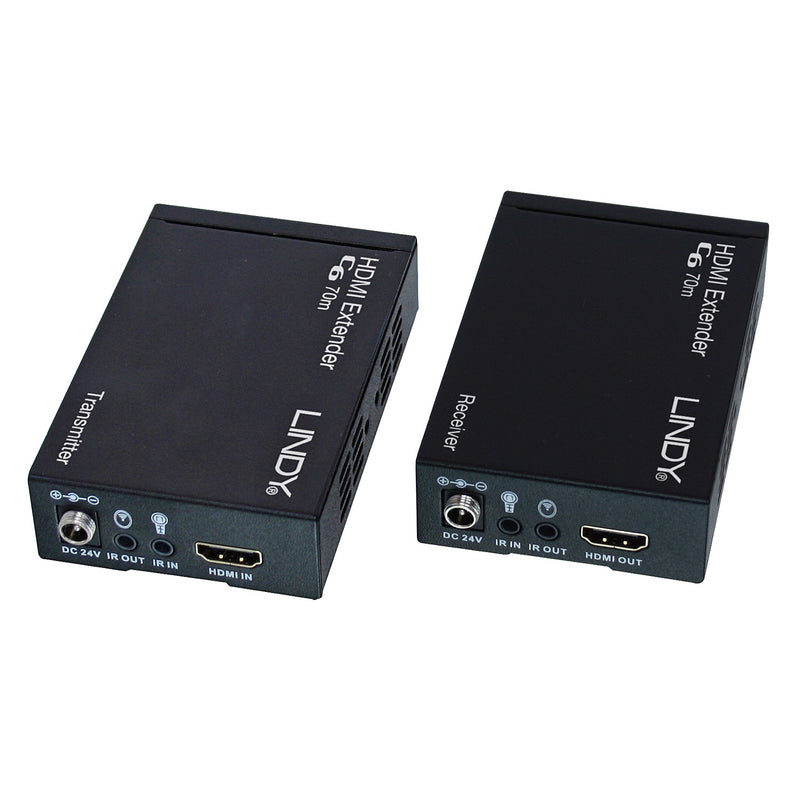 Extender HDBaseT Cat.6 HDMI 4K30, IR & RS-232 con PoC, 70m