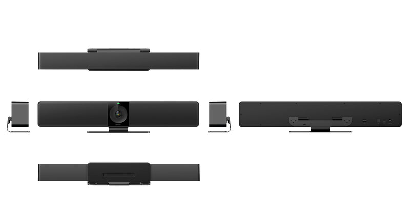 Videocamera professionale per videoconferenze Nexvoo NexBar N110 Ultra HD 4K con tracking AI del parlante e soundbar integrata (per ambienti medi e grandi)