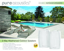 Coppia di diffusori da parete da esterno Pure Acoustics OD 820, 150W (bianco)