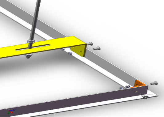 Porta pannello per elevatori motorizzati da controsoffitto "Power Lift" grandi