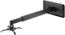 Supporto da parete per videoproiettori con regolazione da 92 a 151 cm con portata 15kg (nero)