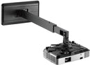 Supporto da parete per videoproiettori con regolazione da 92 a 151 cm con portata 15kg (nero)
