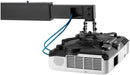 Supporto da parete per videoproiettori con regolazione da 92 a 151 cm con portata 15kg (nero)