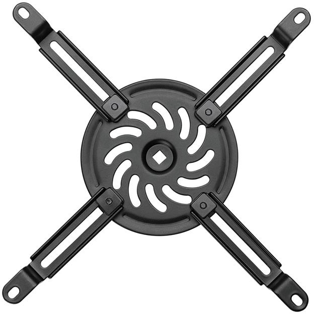 Supporto da parete per videoproiettori con regolazione da 92 a 151 cm con portata 15kg (nero)