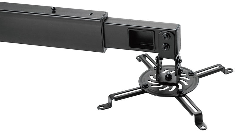 Supporto da parete per videoproiettori con regolazione da 92 a 151 cm con portata 15kg (nero)