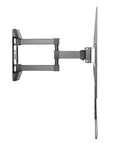 Supporto da parete inclinabile e orientabile con 2 snodi per monitor con portata 35kg e VESA fino a 400x400mm, nero