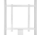 Supporto professionale da pavimento fisso chiosco per monitor verticale con portata 80kg e VESA fino a 400x600mm, bianco