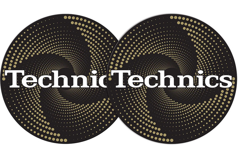 2x Slipmats - Technics - Funnel Gold