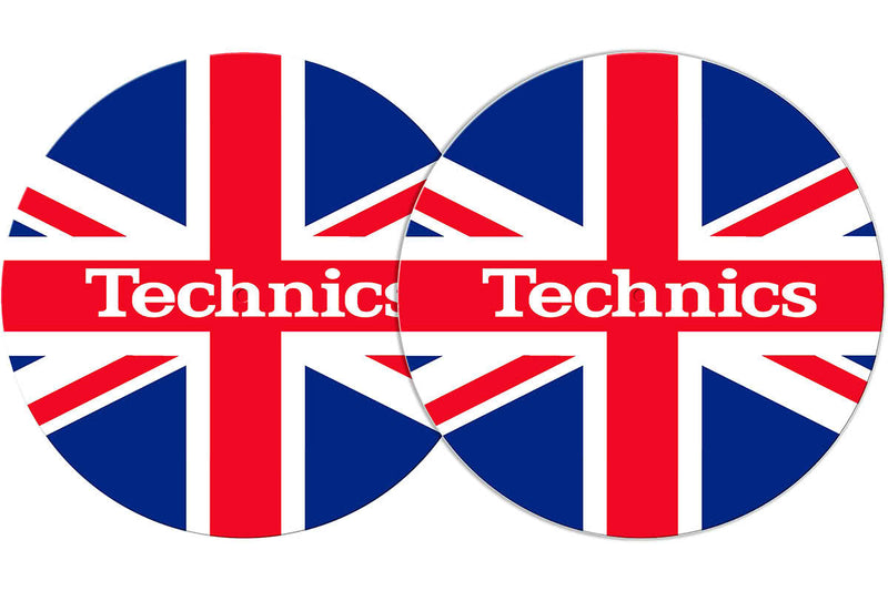 2x Slipmats - Technics UK flag