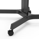Carrello professionale da pavimento per monitor con portata 90kg e VESA fino a 900x600mm, completo di ripiano e alloggio per webcam, nero