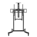 Carrello professionale da pavimento motorizzato per monitor con portata 120kg e VESA fino a 800x600mm (con telecomando), nero