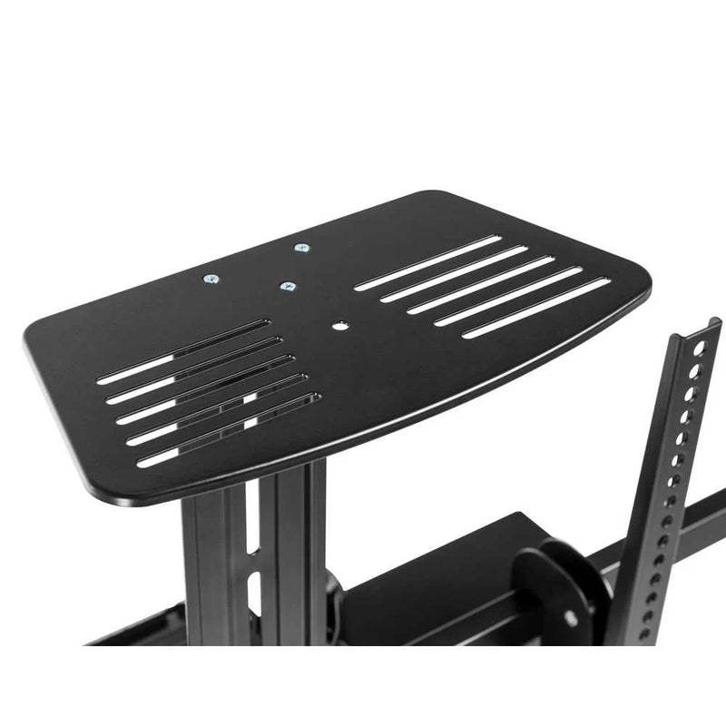 Carrello professionale da pavimento motorizzato per monitor con portata 120kg e VESA fino a 800x600mm (con telecomando), nero