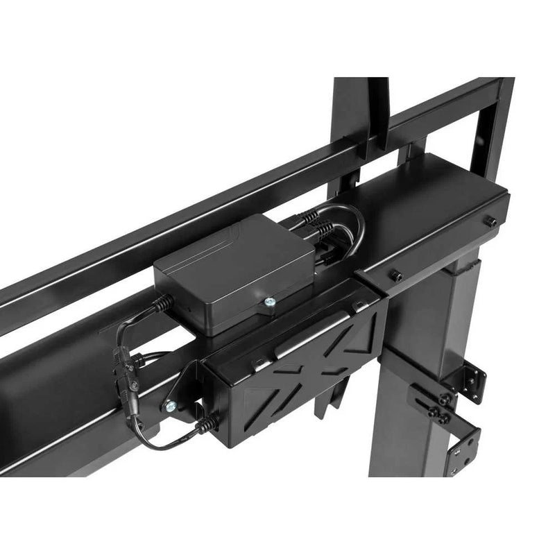 Carrello professionale da pavimento motorizzato per monitor con portata 120kg e VESA fino a 800x600mm (con telecomando), nero