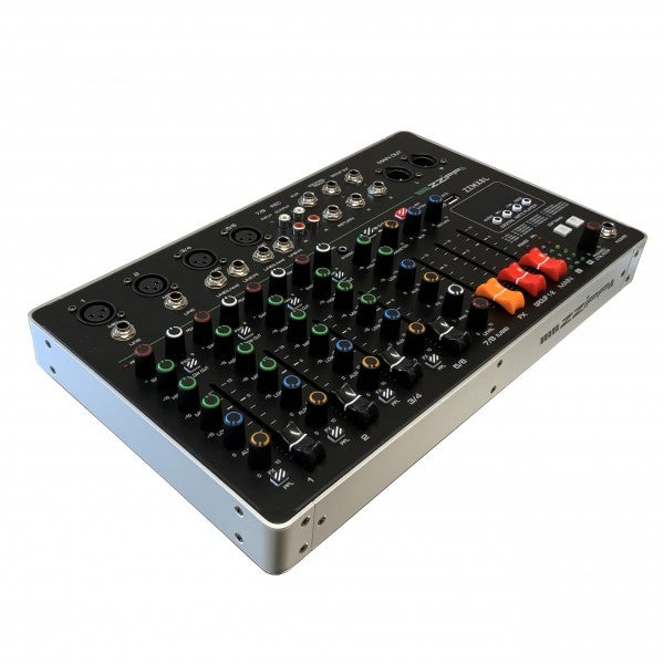 Mixer analogico a 8 canali con multieffetto DSP con 16 effetti integrati, con lettore MP3 e Bluetooth