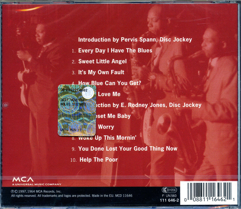 King B.B. - Live At Regal 20 Bit Remaster Cd 0008811164621