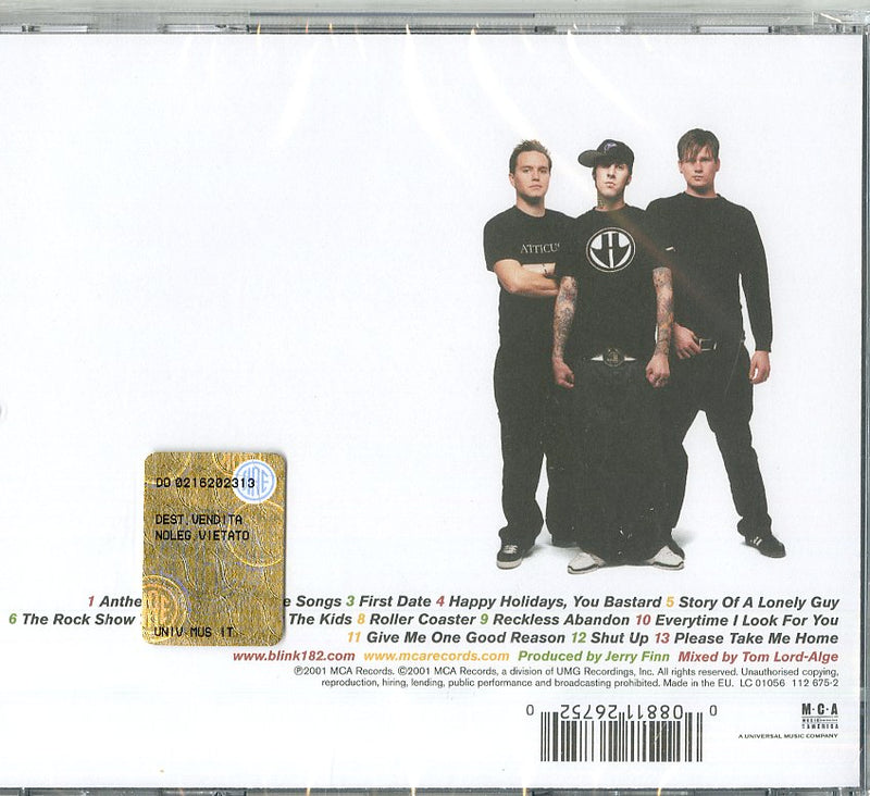 Blink 182 - Take Off Your Pants And Jacket CD 0008811267520