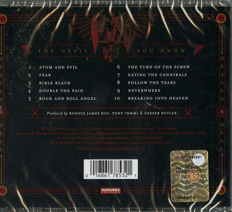 Heaven & Hell - The Devil You Know CD 0016861785321