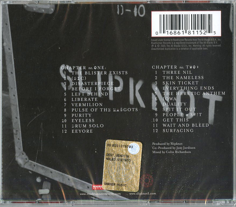 Slipknot - 9.0: Live Cd 0016861811525