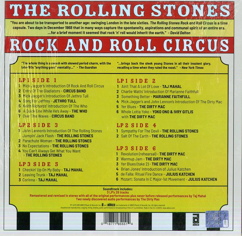 Rolling Stones The - Rock And Roll Circus (Expanded Edition) Vinile LP - Vinyl record 0018771855514