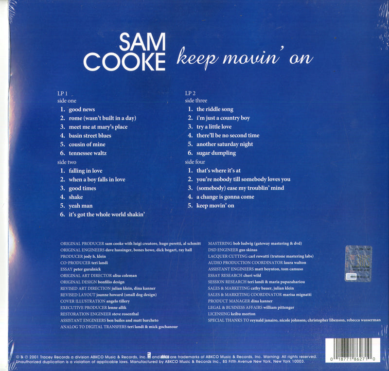 Cooke Sam - Keep Movin' On (180 Gr.) Lp 0018771862710