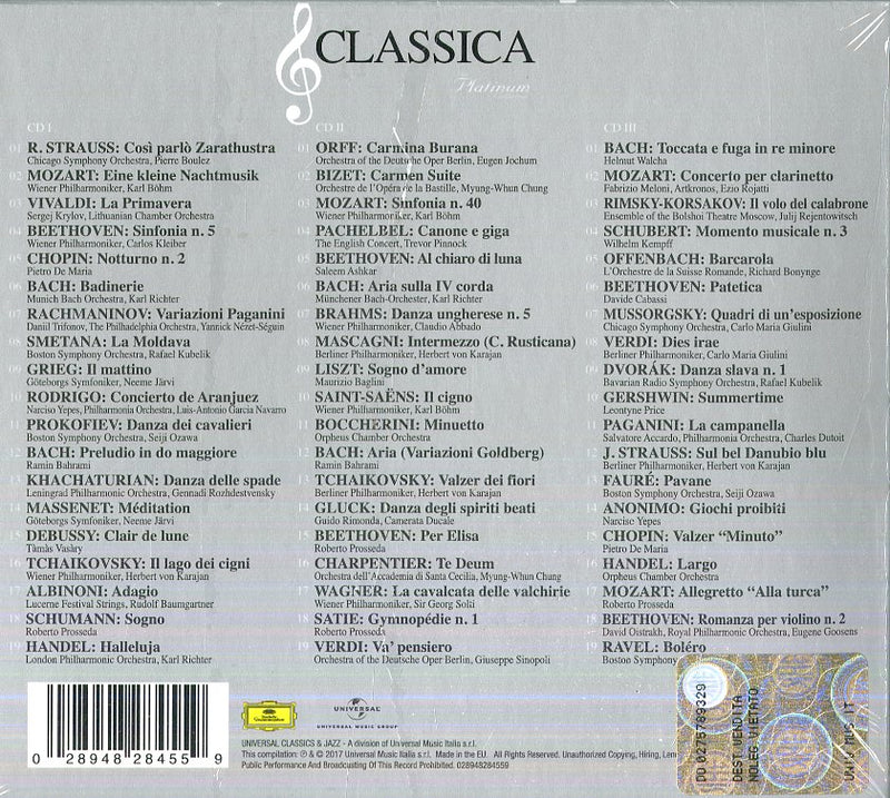 Compilation - Classica The Platinum Collection CD 0028948284559