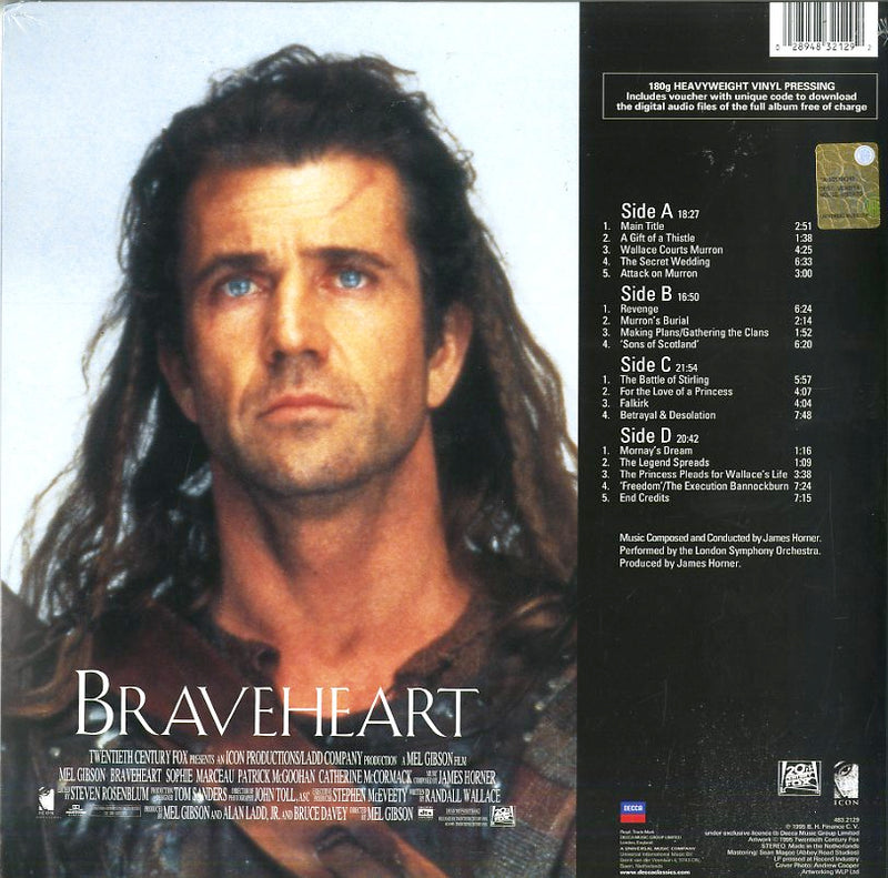 O.S.T.-Braveheart - Braveheart Vinile LP - Vinyl record 0028948321292