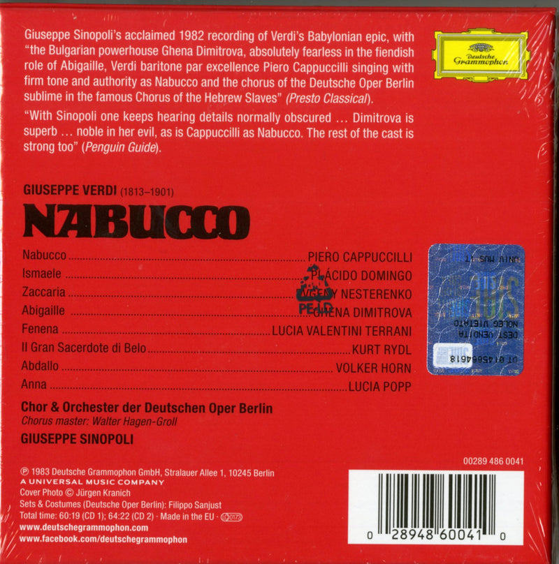 Domingo Placido E Sinopoli Giuseppe - Nabucco CD 0028948600410