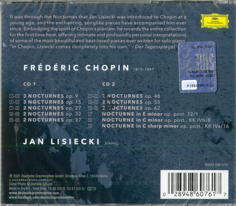 Lisiecki Jan - Chopin Notturni Cd 0028948607617