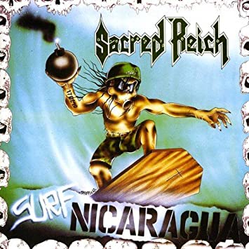 Sacred Reich - Surf Nicaragua - Blue Marbled Edition Lp 0039841575378