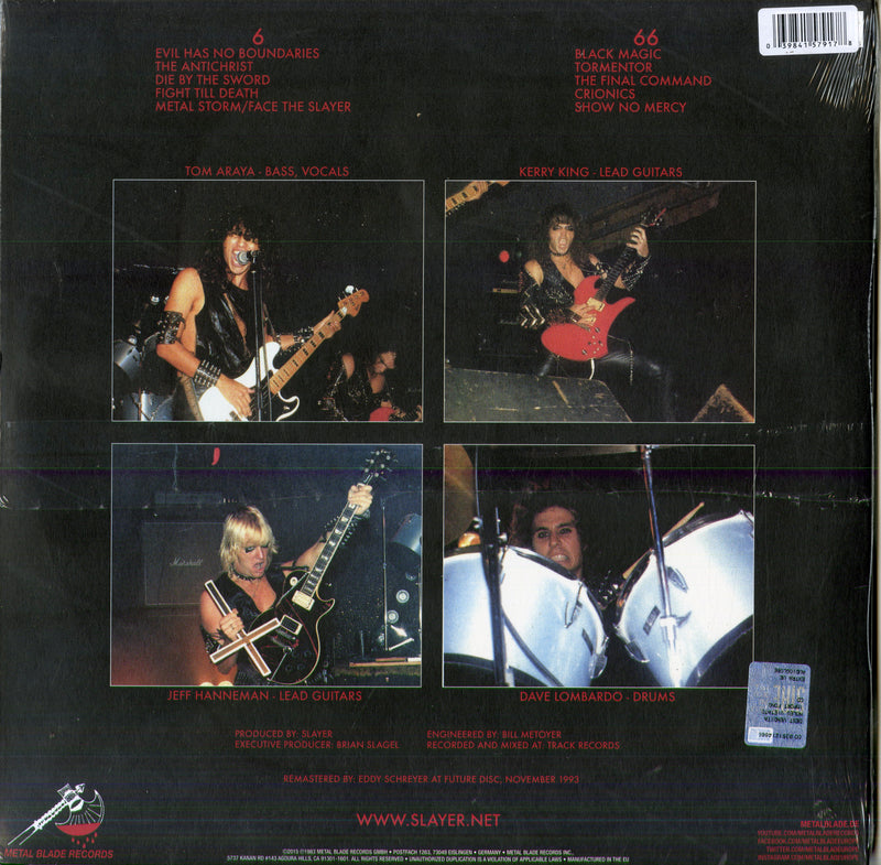 Slayer - Show No Mercy (Vinyl Orange Red Edt.) Lp 0039841579178