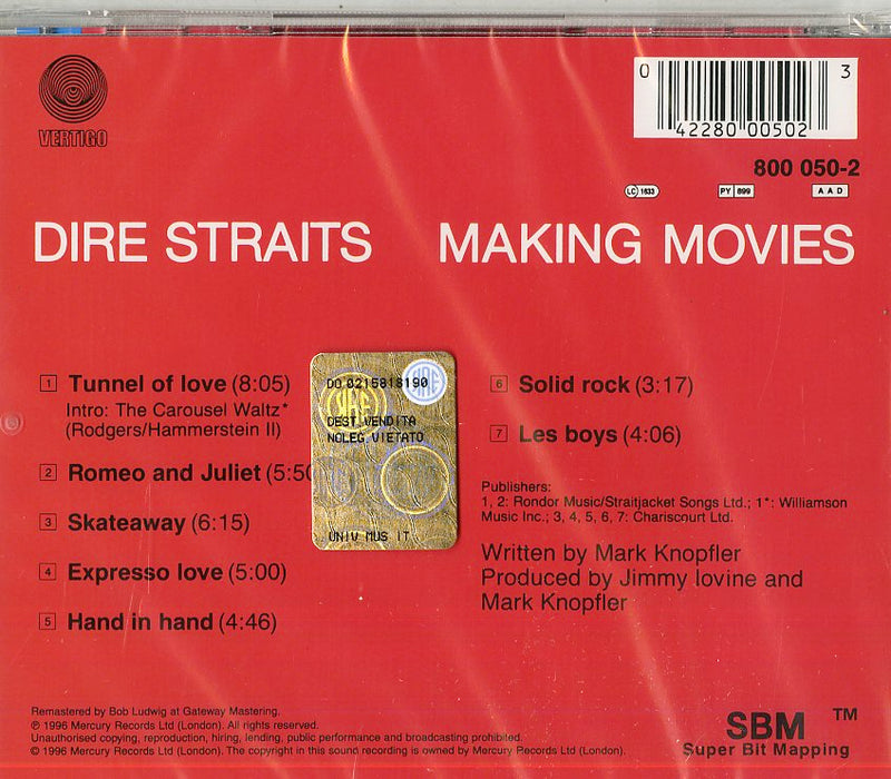 Dire Straits - Making Movies Cd 0042280005023