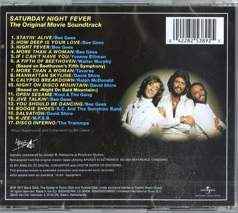 O.S.T.-Saturday Night Fever - Saturday Night Fever Cd 0042282538925