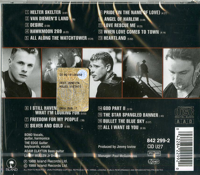 U2 - Rattle And Hum Cd 0042284229920