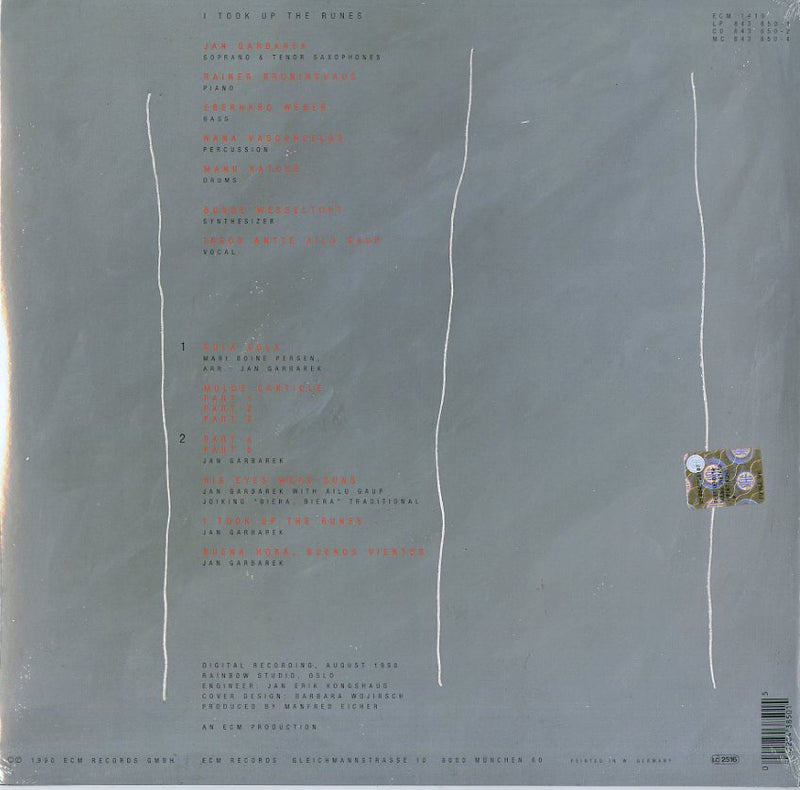 Garbarek Jan - I Took Up The Runes (180Gr) Lp 0042284385015