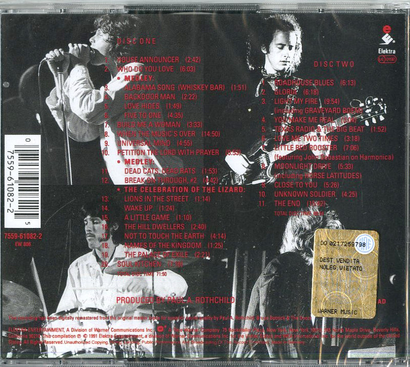 Doors - In Concert Cd 0075596108225