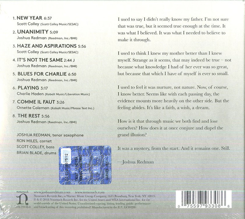 Redman Joshua - Still Dreaming Cd 0075597933086