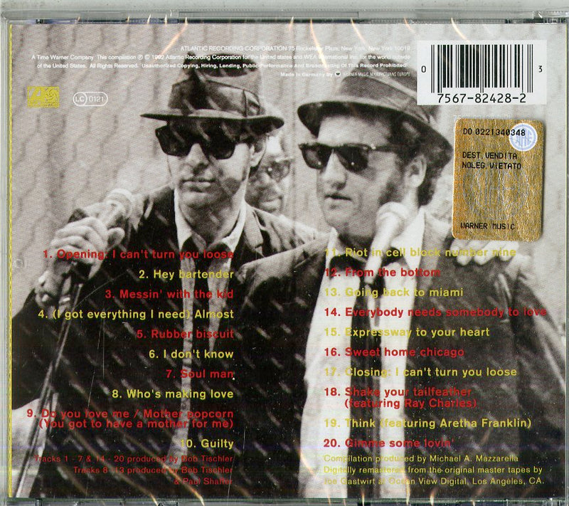 Blues Brothers - The Definitive Collection Cd 0075678242823