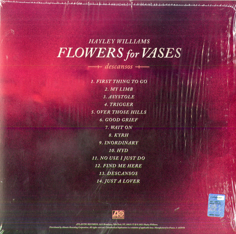 Williams Hayley - Flowers For Vases, Descansos Lp 0075678643750