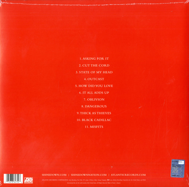 Shinedown - Threat To Survival (Vinyl Clear Red) Lp 0075678647543