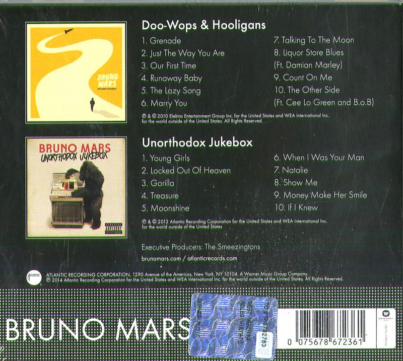 Mars Bruno - Doo-Wops & Hooligans & Unorthodox Jukebox Cd 0075678672361